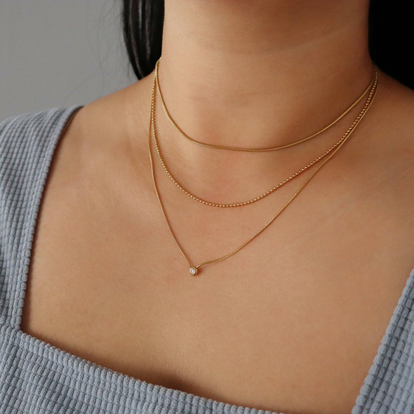 Trinity Layered Necklace