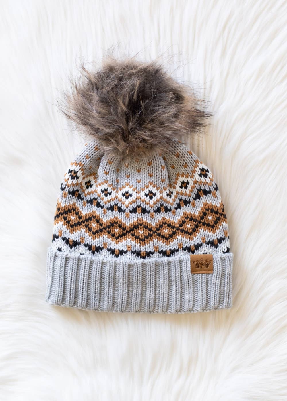 Vail Pattern Pom Hat