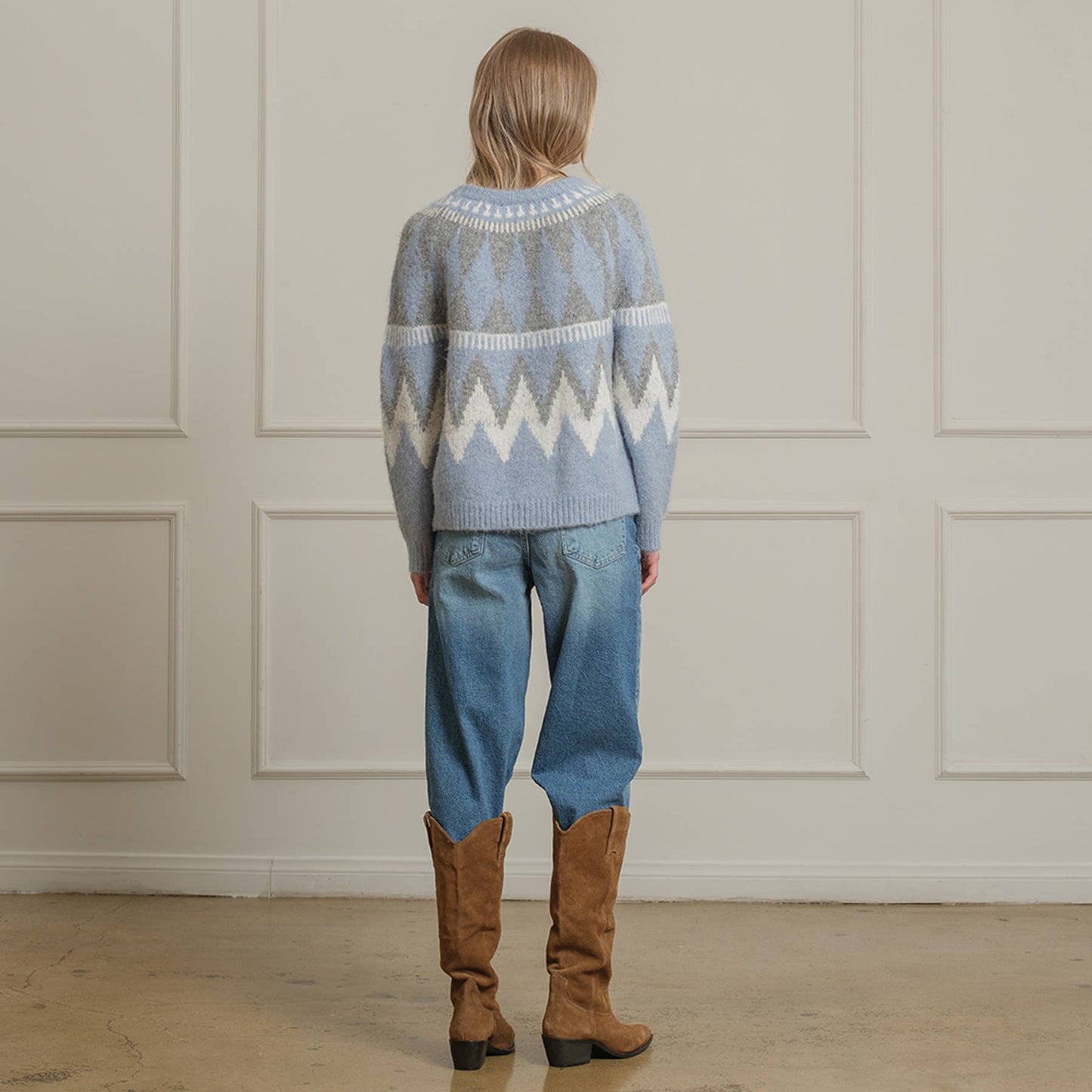 Alpine Diamond Jacquard Sweater