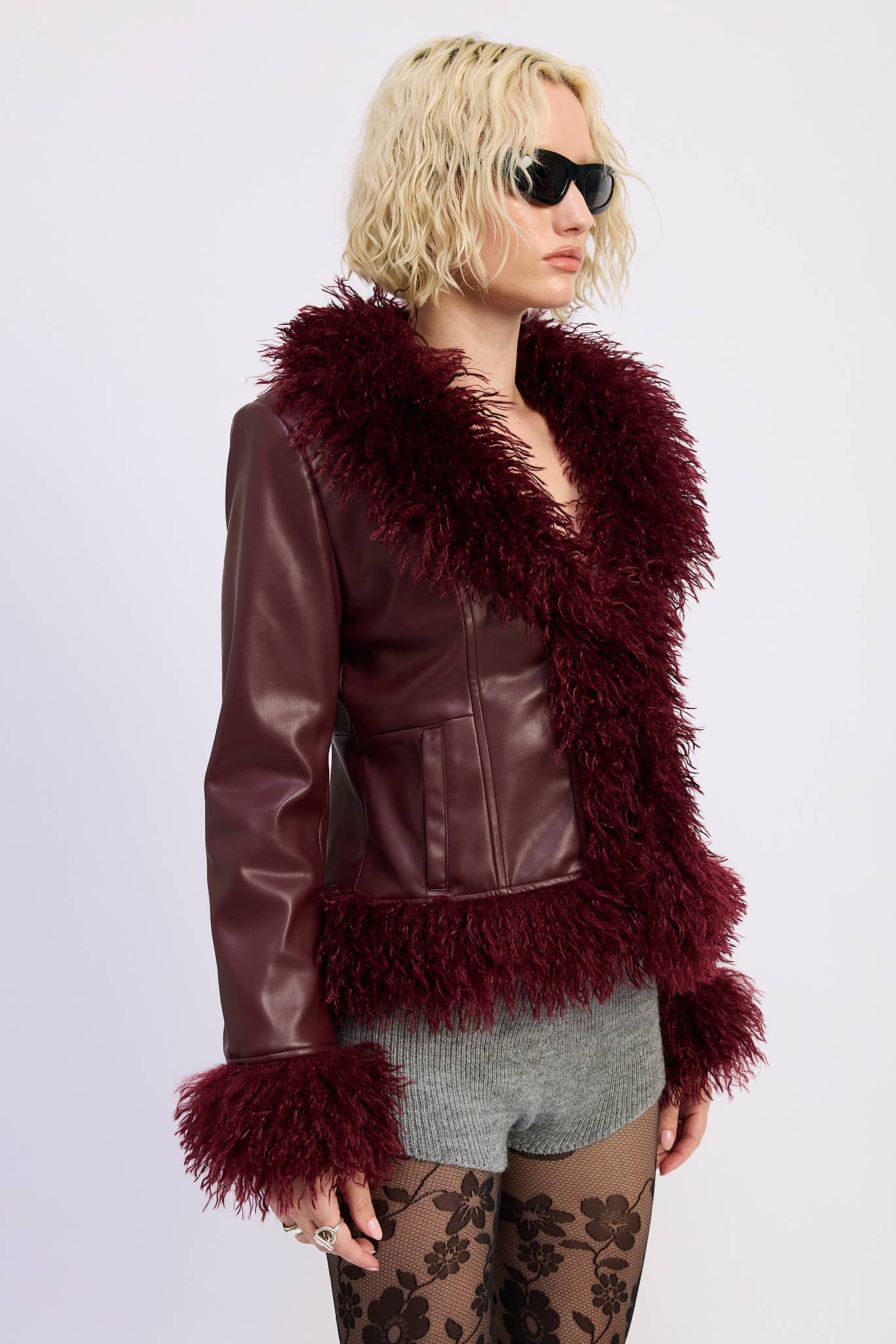 Emory Park Fur Leather Jacket