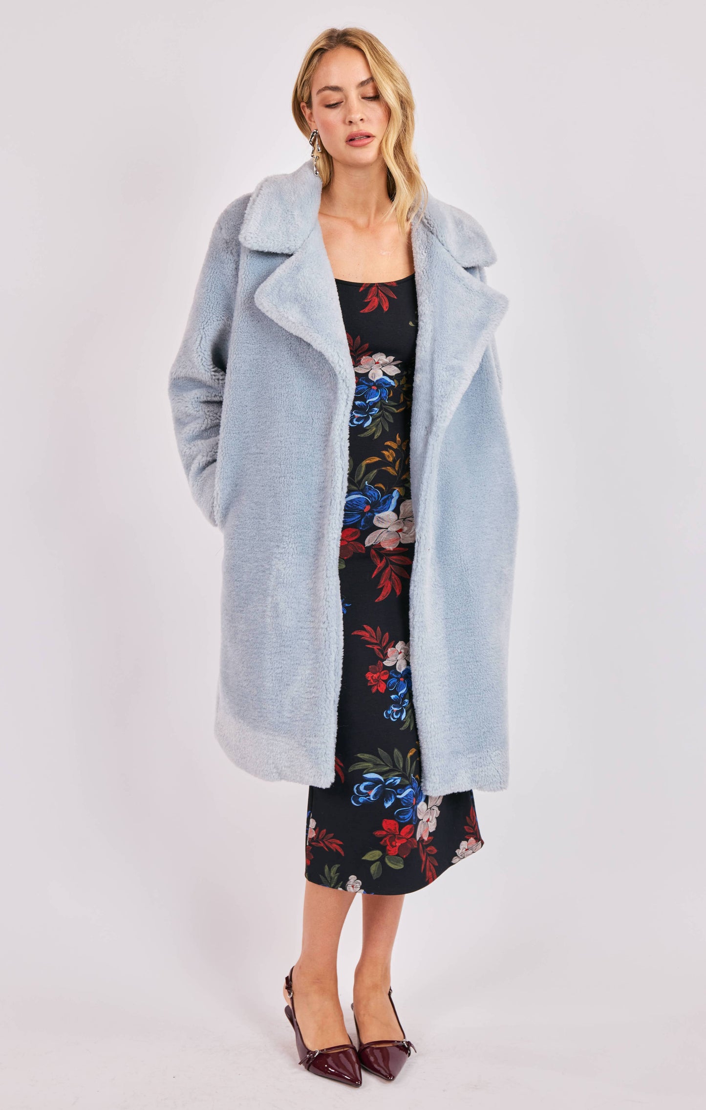 Marquee Lights Faux Shearling Coat