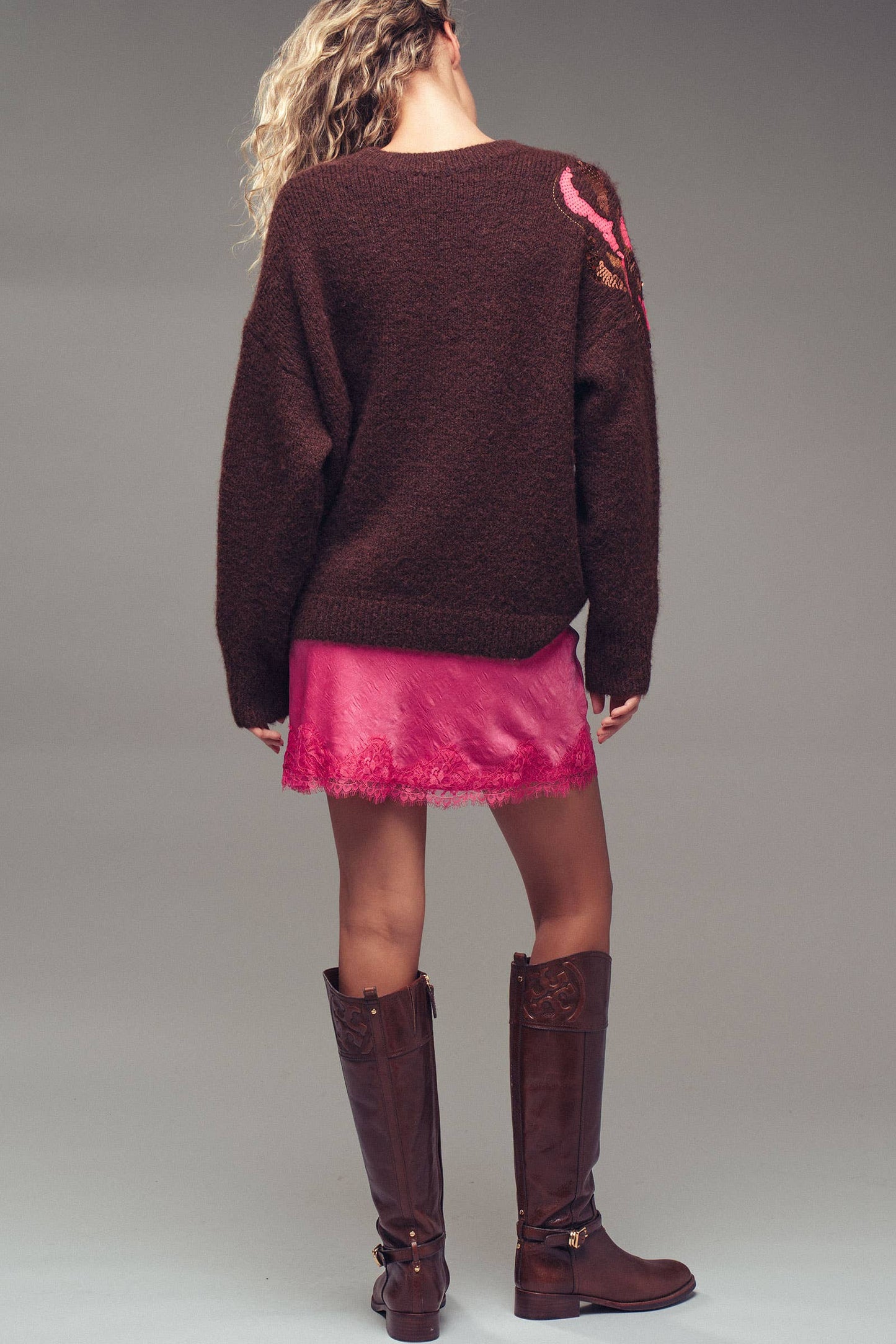 Rosella Sequin Floral Sweater