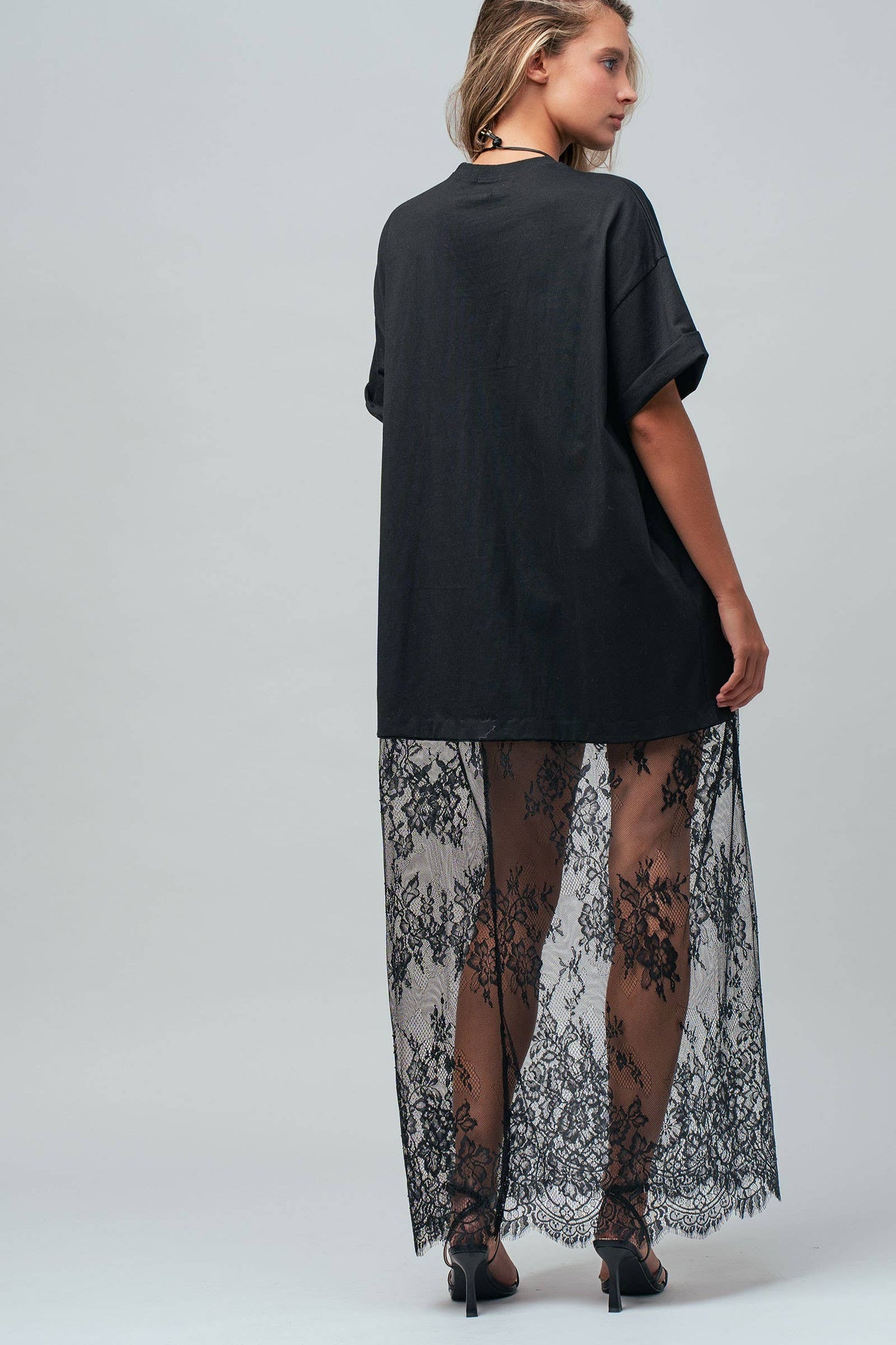 Raquel Lace T-Shirt Dress