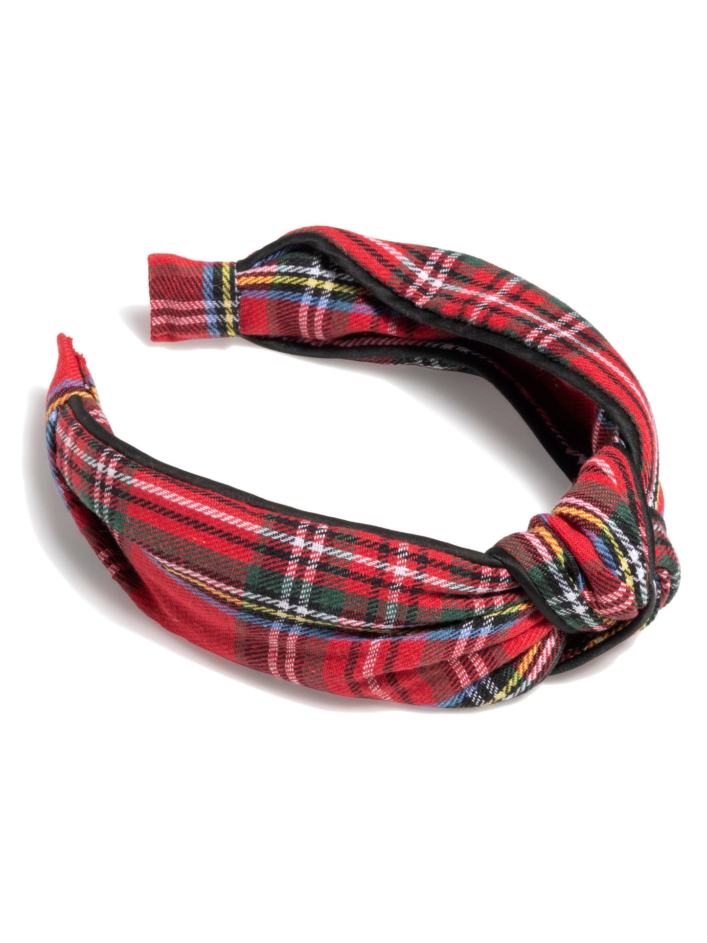 Knotted Christmas Plaid Headband