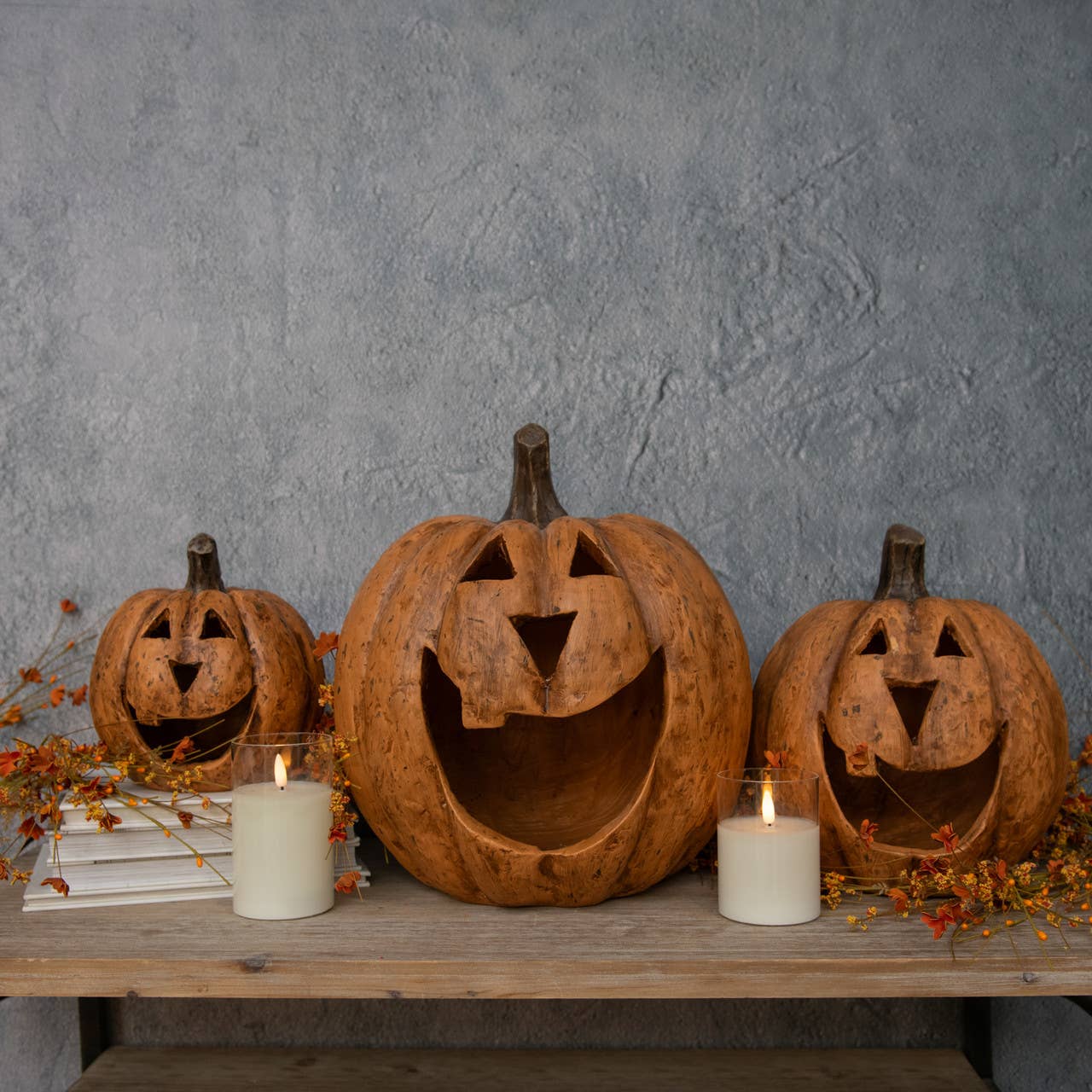 11" TERRACOTTA BIG MOUTH PUMPKIN