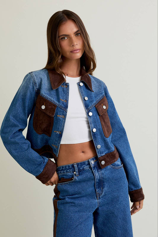 Dallas Suede Contrast Jacket