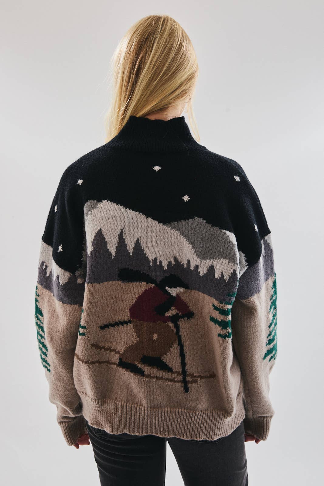 Hit The Slopes Mock Neck Sweater