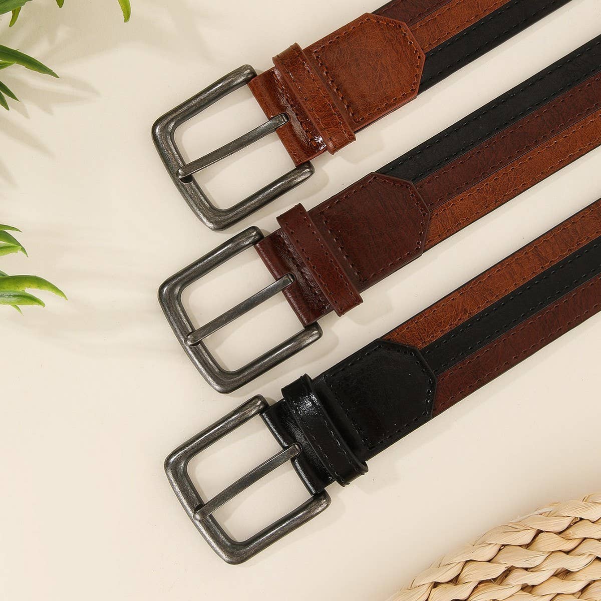 Zara Mixed Leather Belt