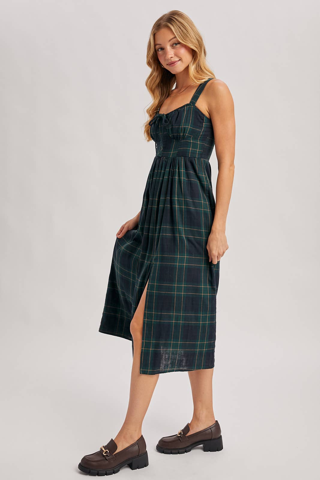 Imogen Plaid Corset Dress
