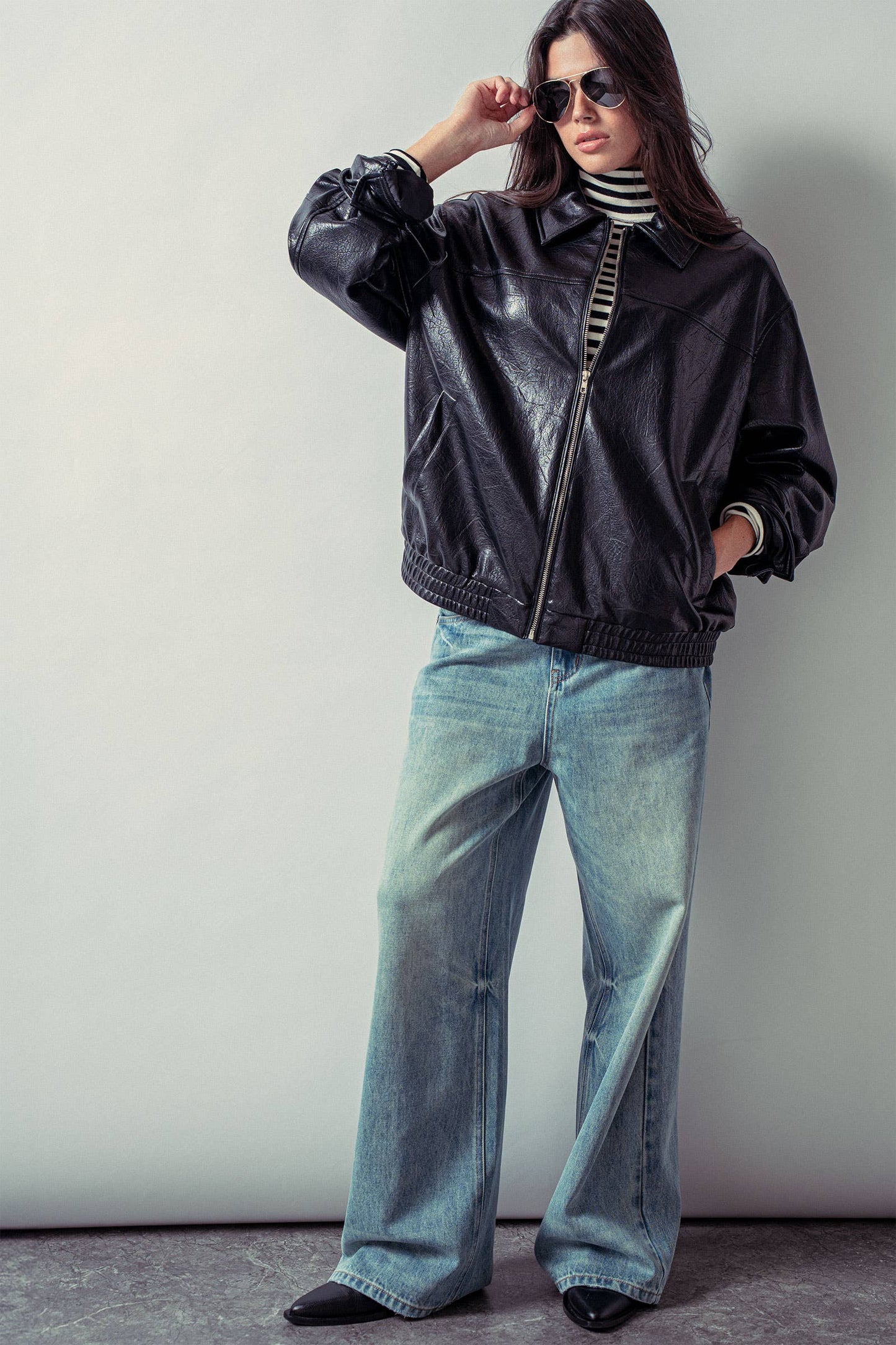 Jolie Vintage Wash Baggy Jeans