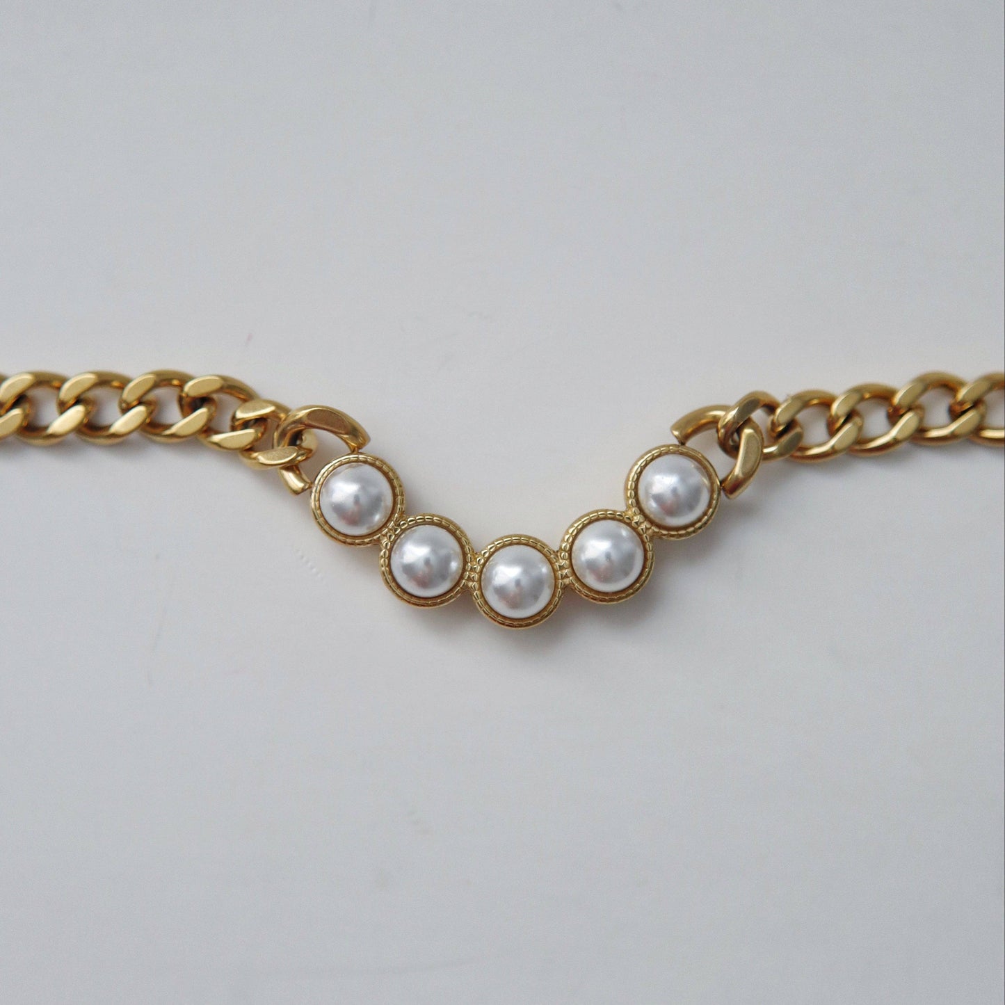 Delphine Pearl Cuban Necklace