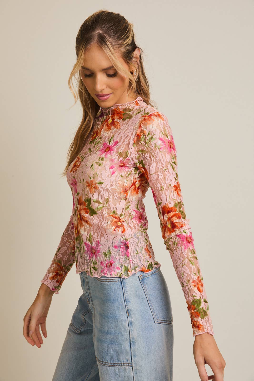 Rose Garden Mesh Lace Top