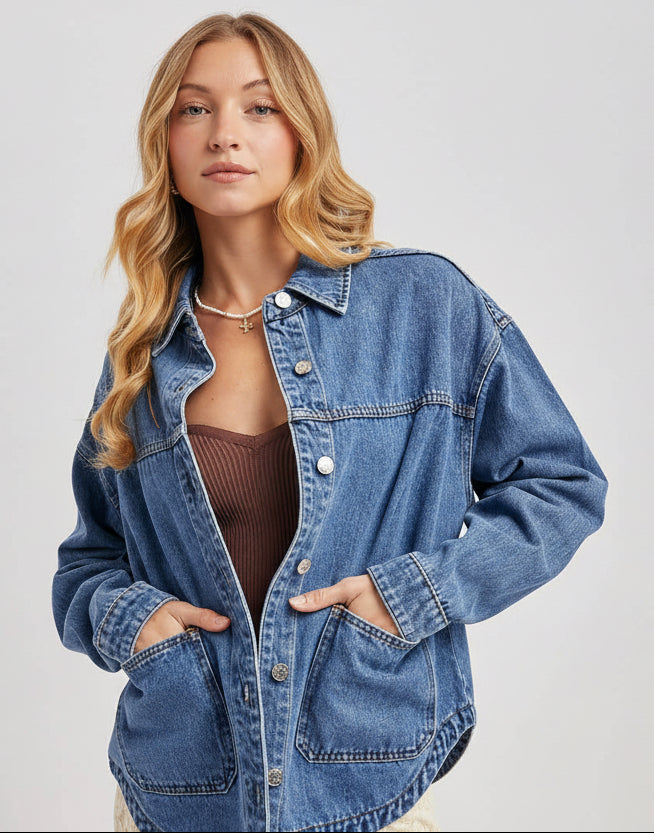 Sasha Denim Shacket