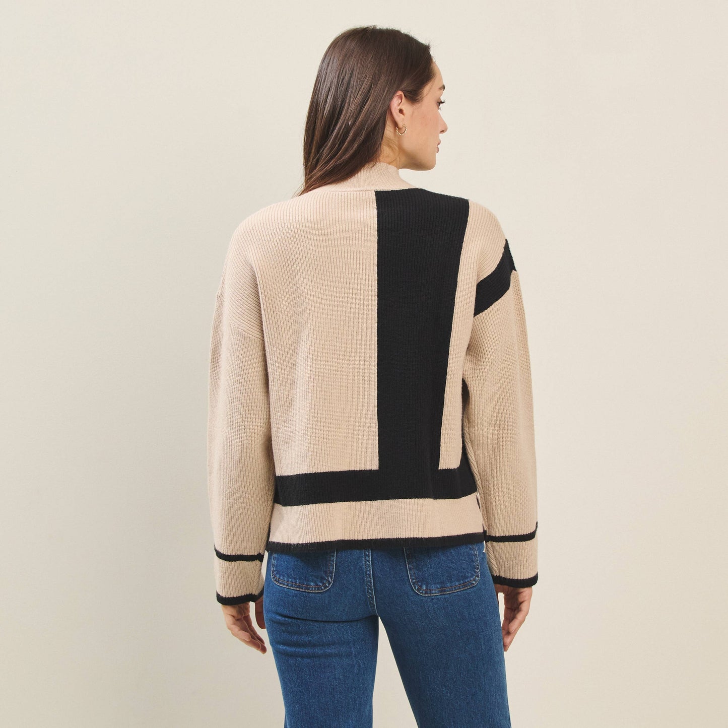 Aria Color Block Sweater