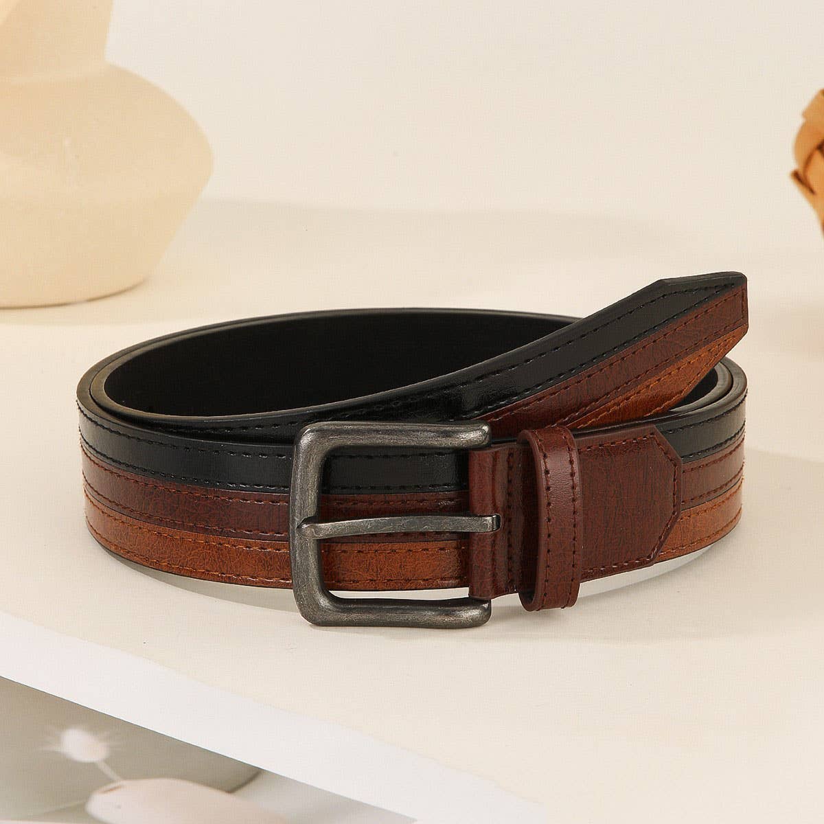 Zara Mixed Leather Belt