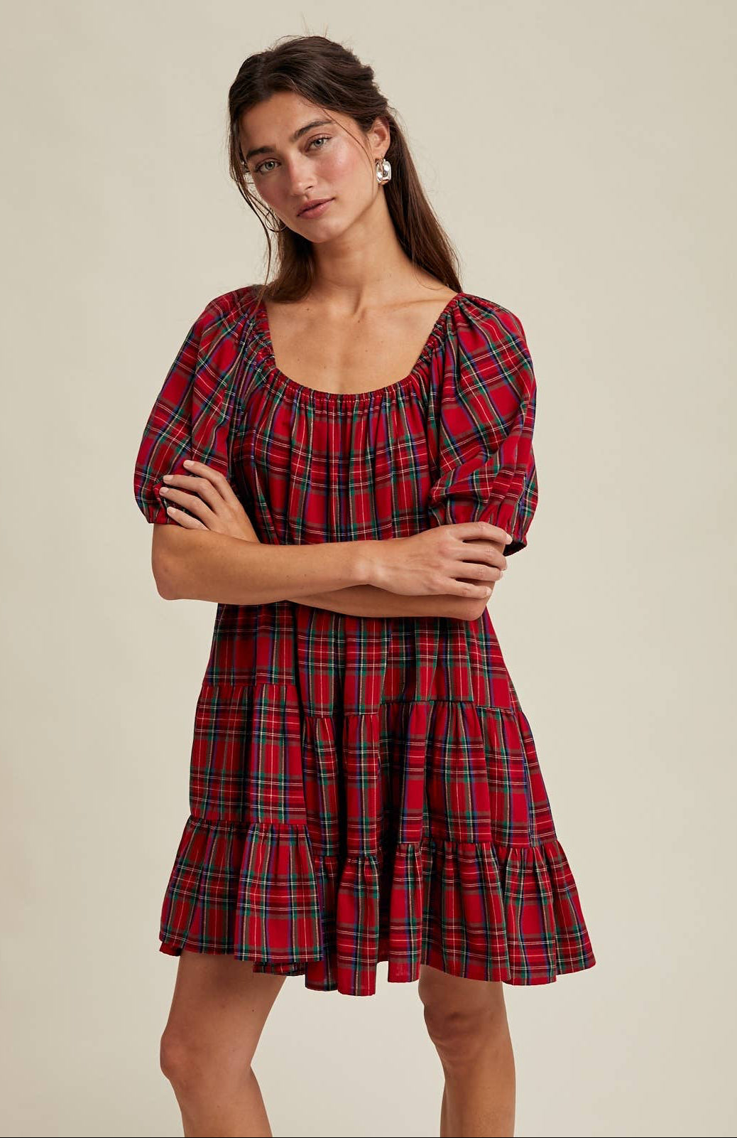 Make It Merry Gingham Dress