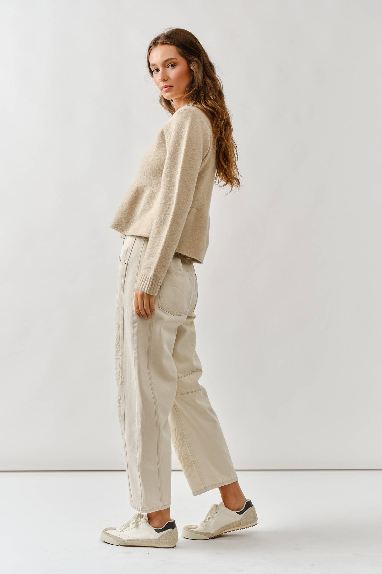 Drea Contrast Collar Sweater