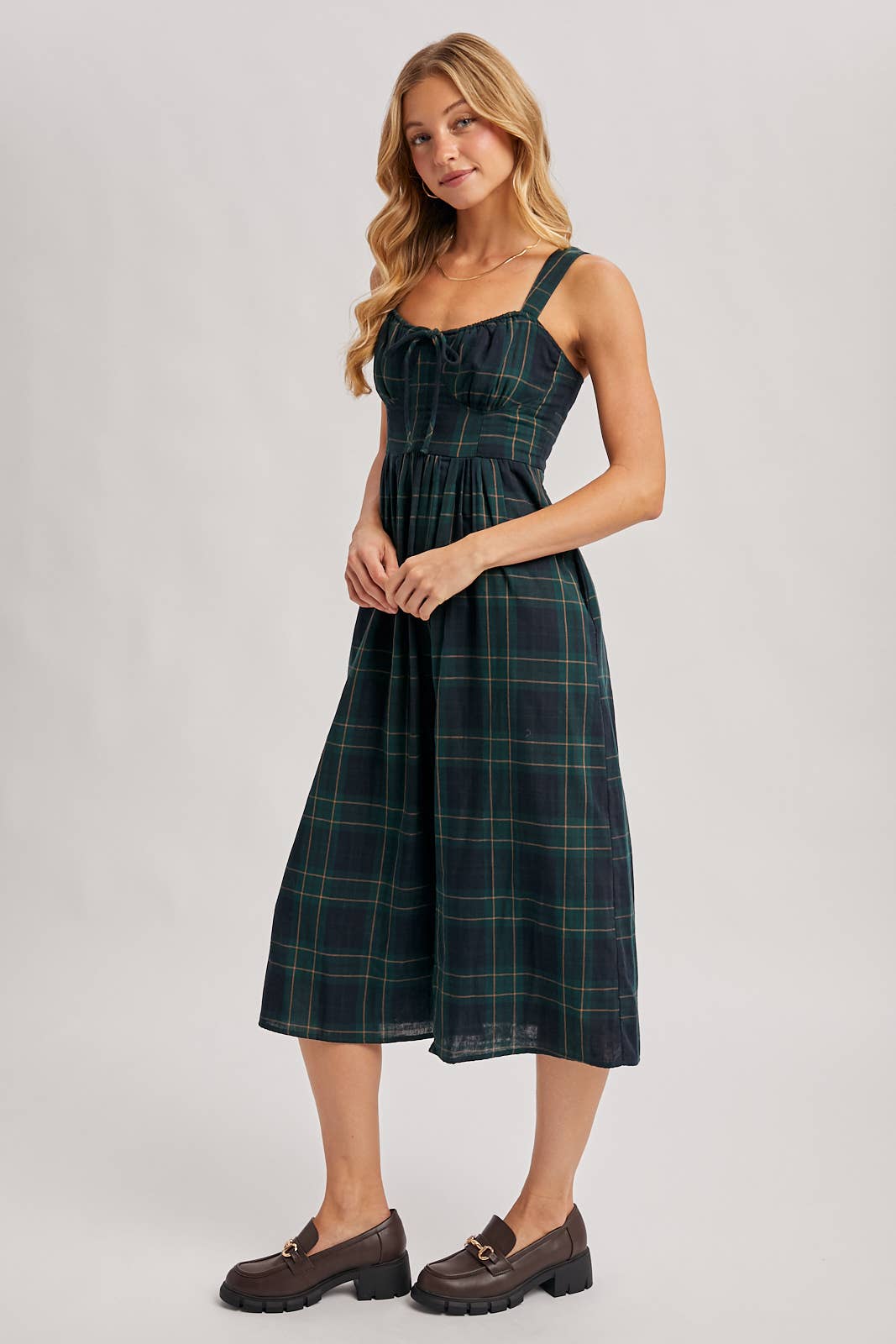 Imogen Plaid Corset Dress