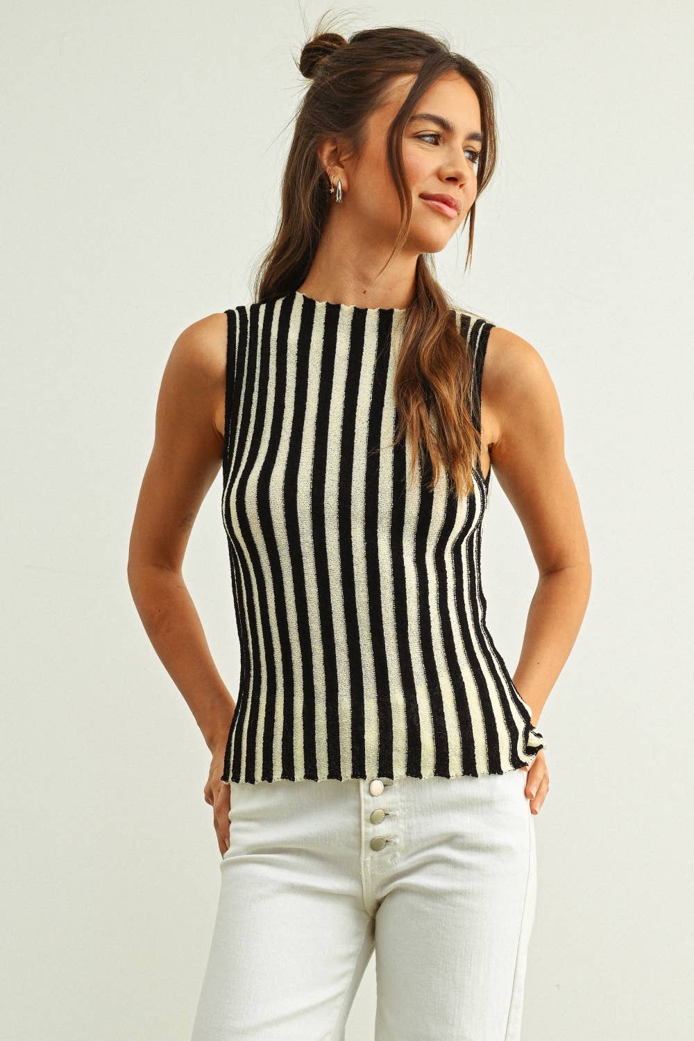 Henna Color Blocked Bamboo Tank