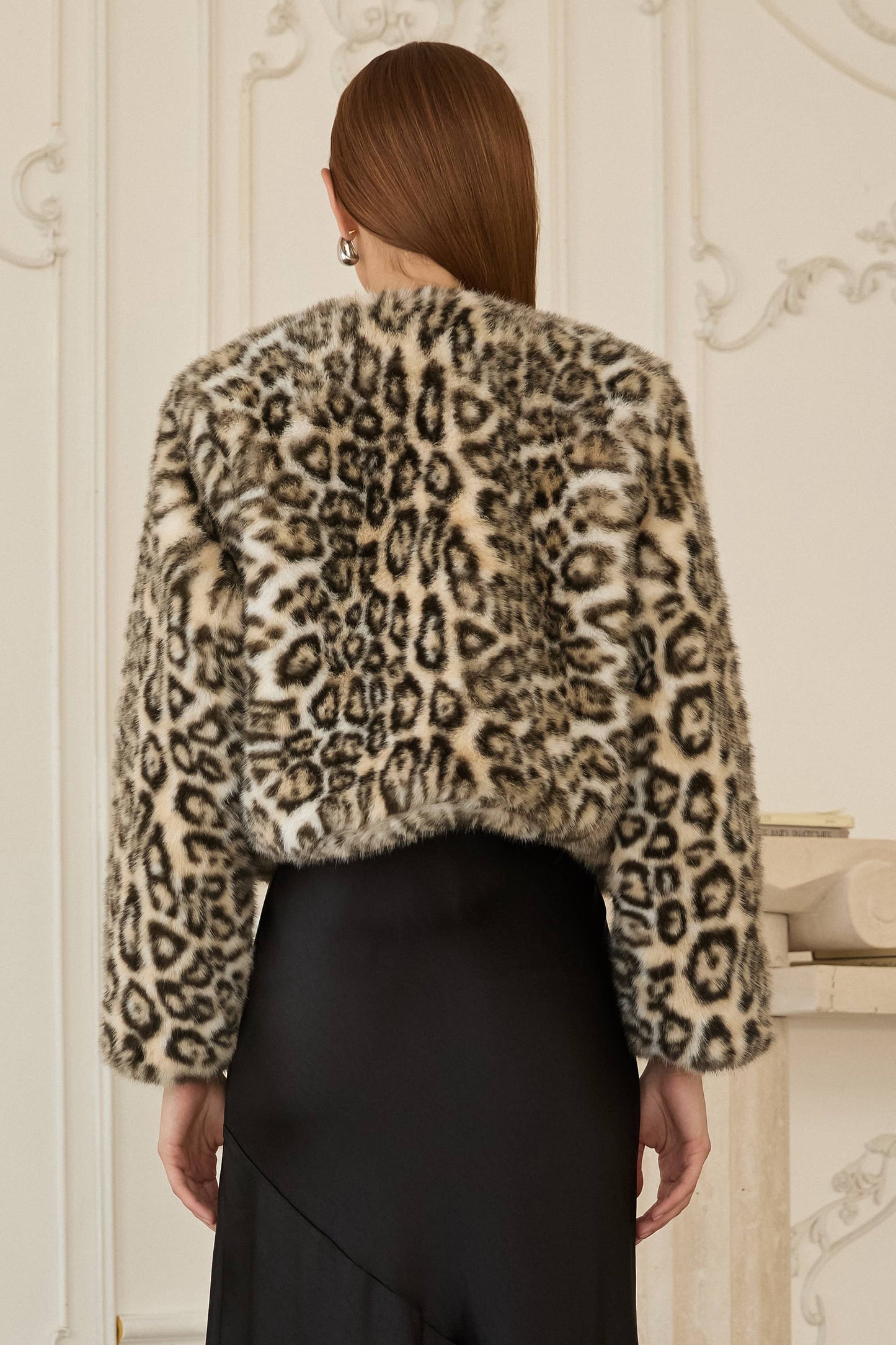 Reagan Animal Print Faux Fur Jacket