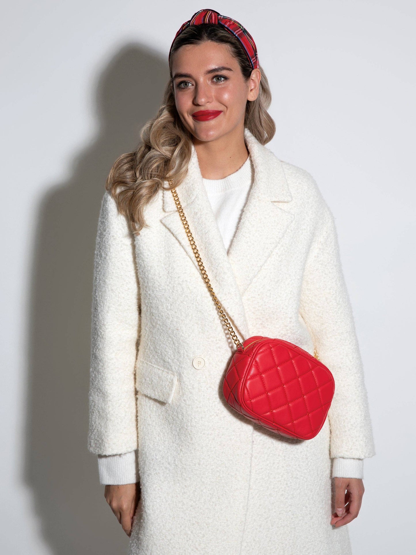 Knotted Christmas Plaid Headband