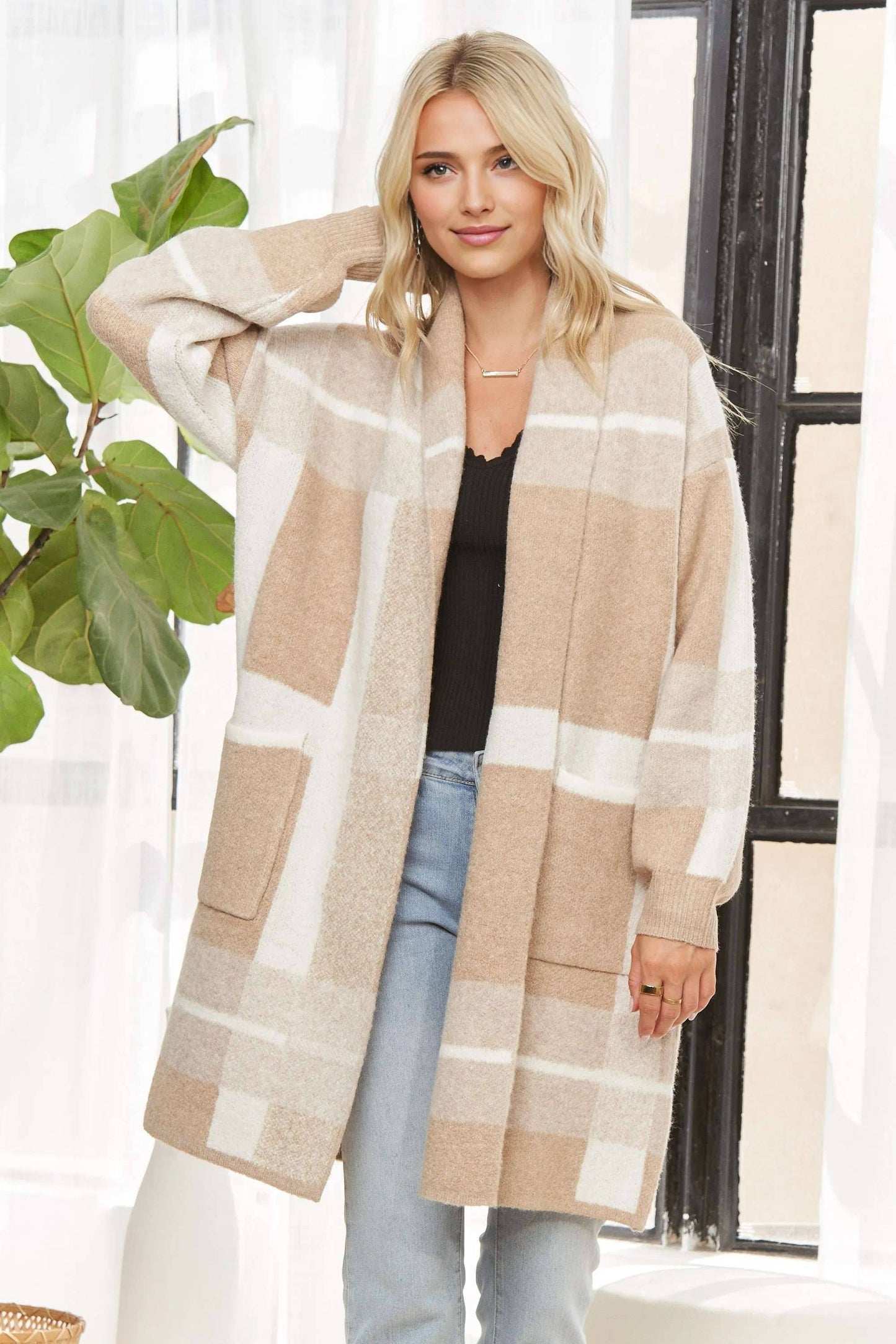 Pria Front Pocket Cardigan