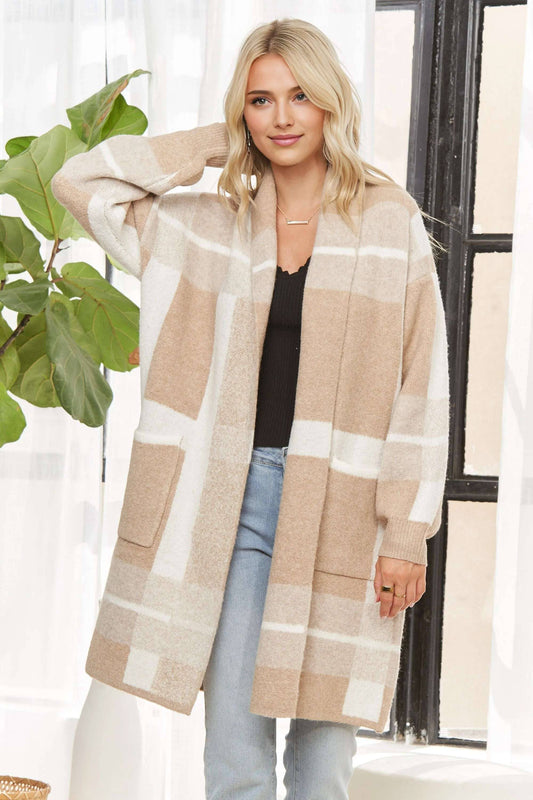 Pria Front Pocket Cardigan