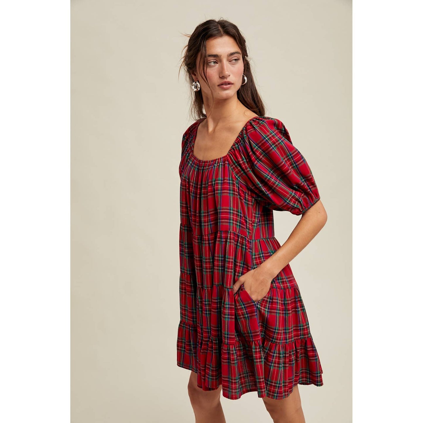Make It Merry Gingham Dress