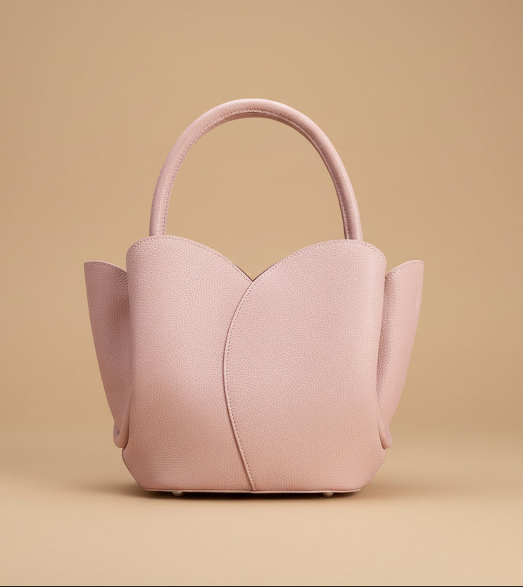 Tulip Top Handle Handbag - Peony