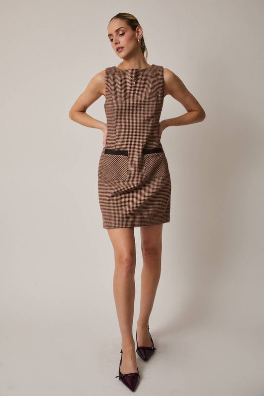 Reagan Houndstooth Dress