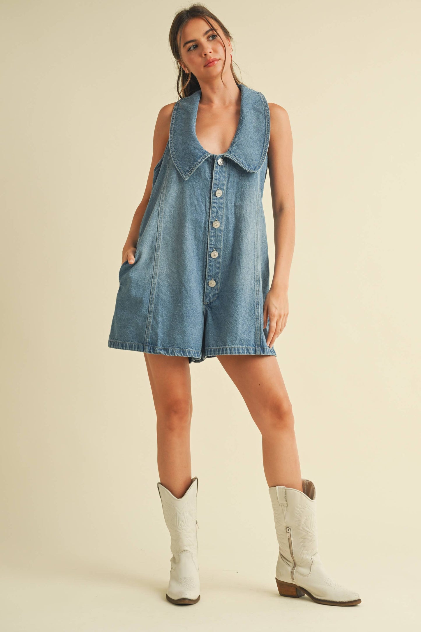 Jonah Denim Romper