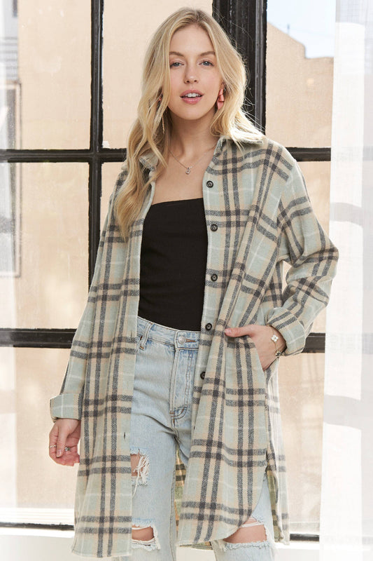 Becca Long Flannel Shacket