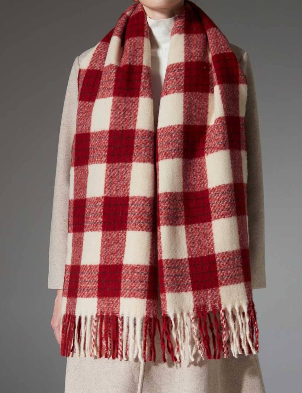 Fireside Retro Plaid Scarf