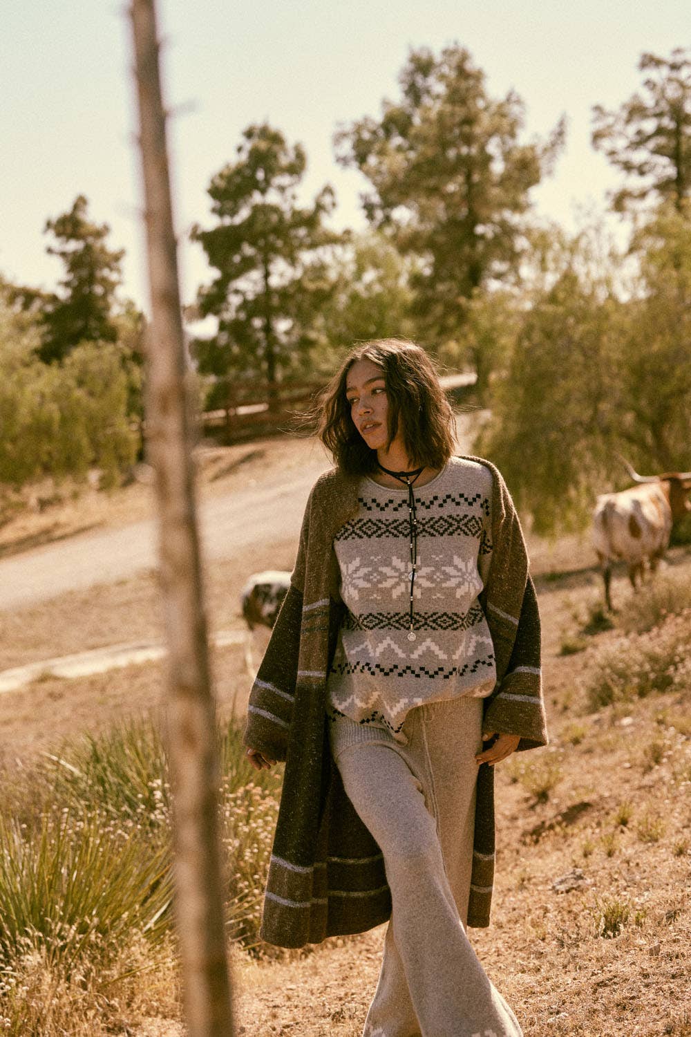 Alpine Snowflake Roll-Neck Sweater