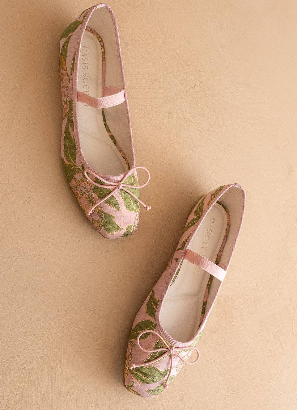 The London | Rose Garden Ballet Pointe Flat