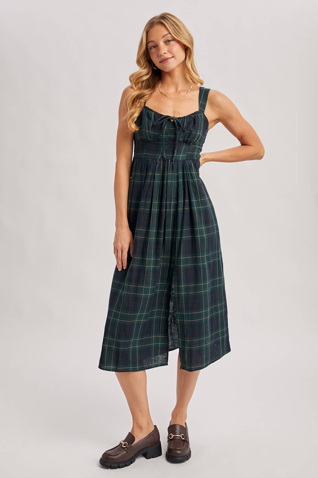 Imogen Plaid Corset Dress