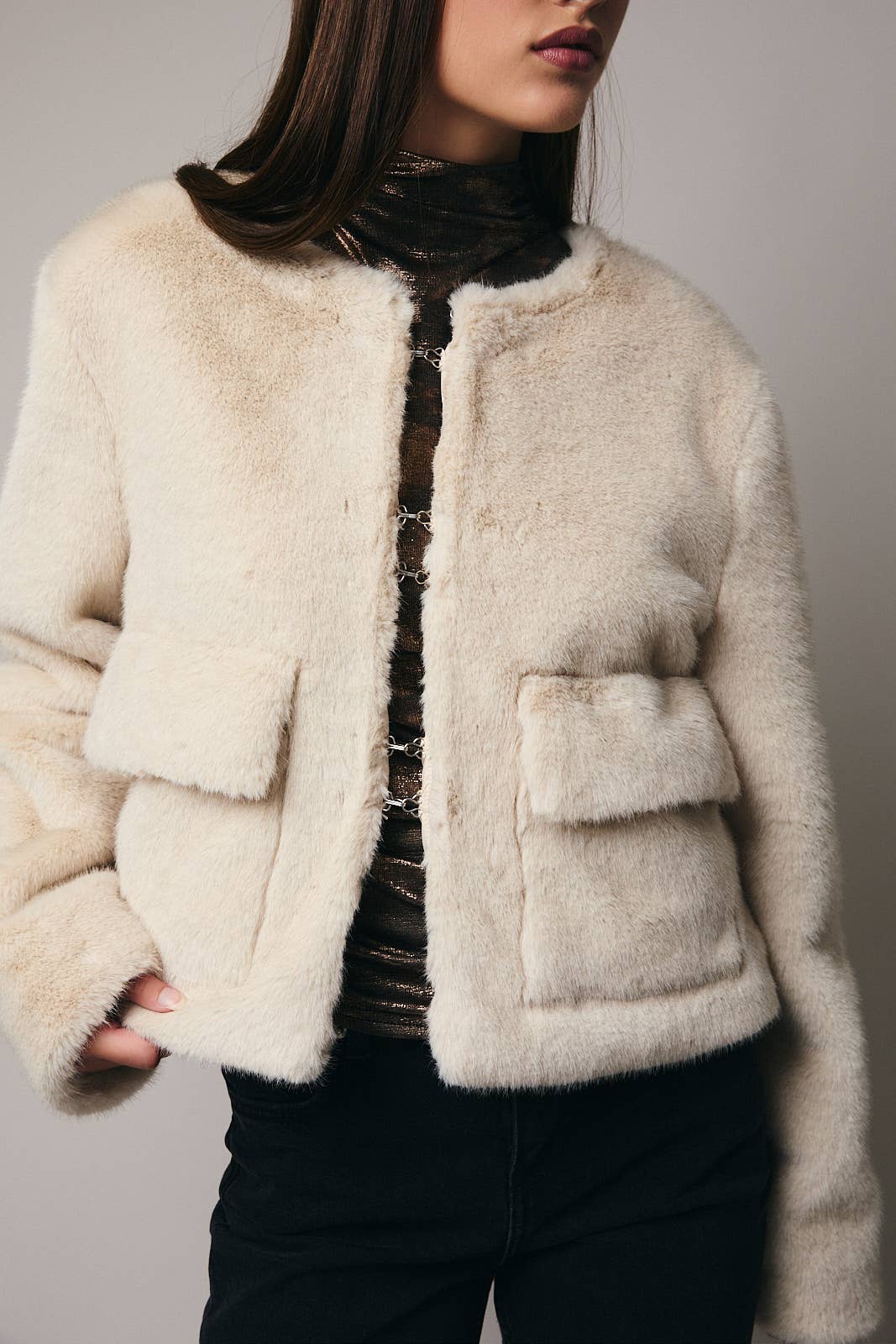 Cora Fur Midi Jacket
