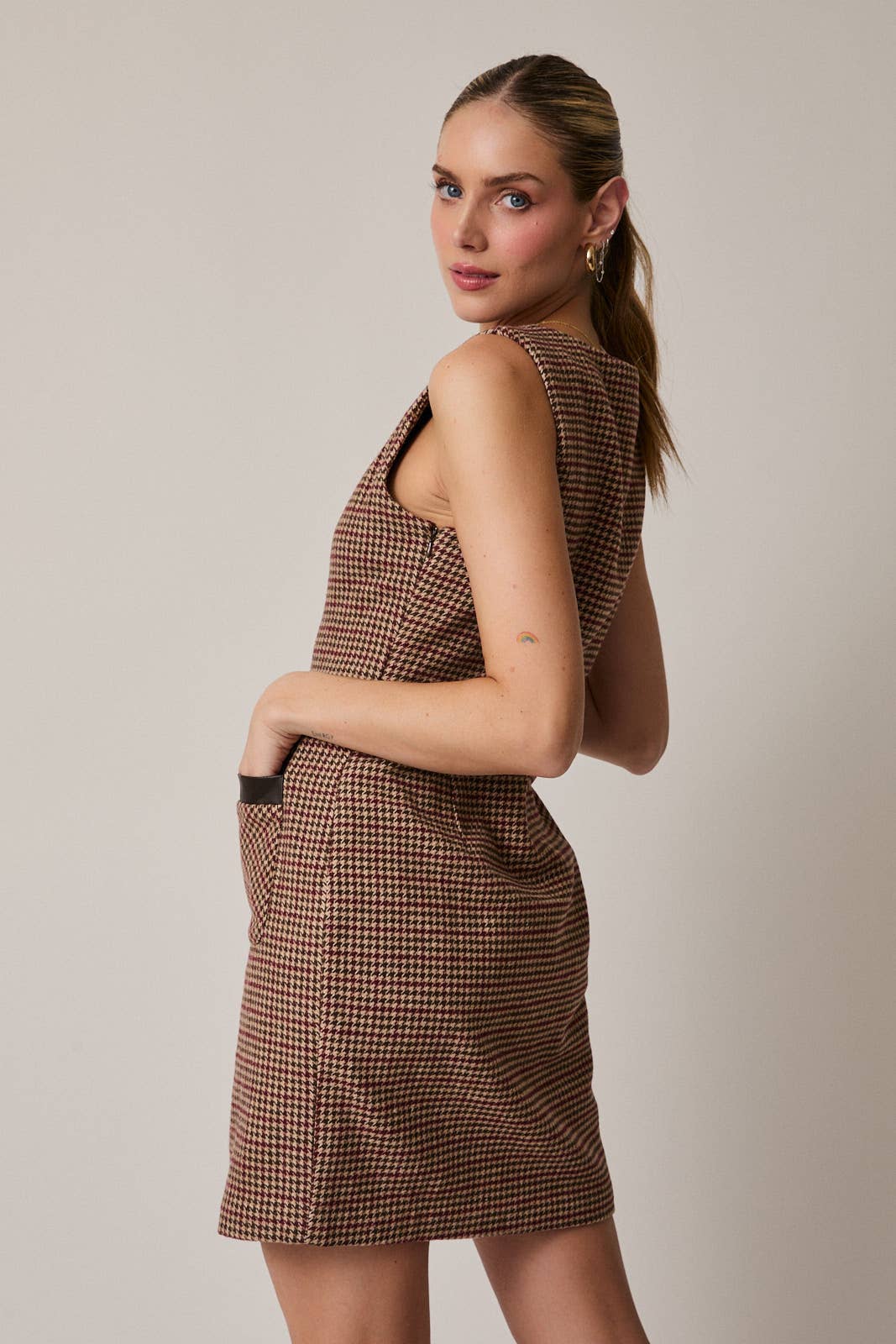 Reagan Houndstooth Dress