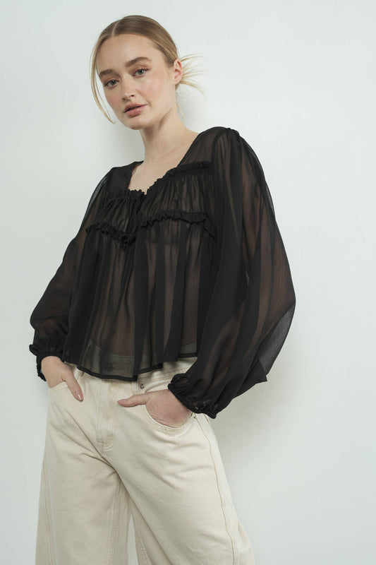 Drea Sheer Blouse