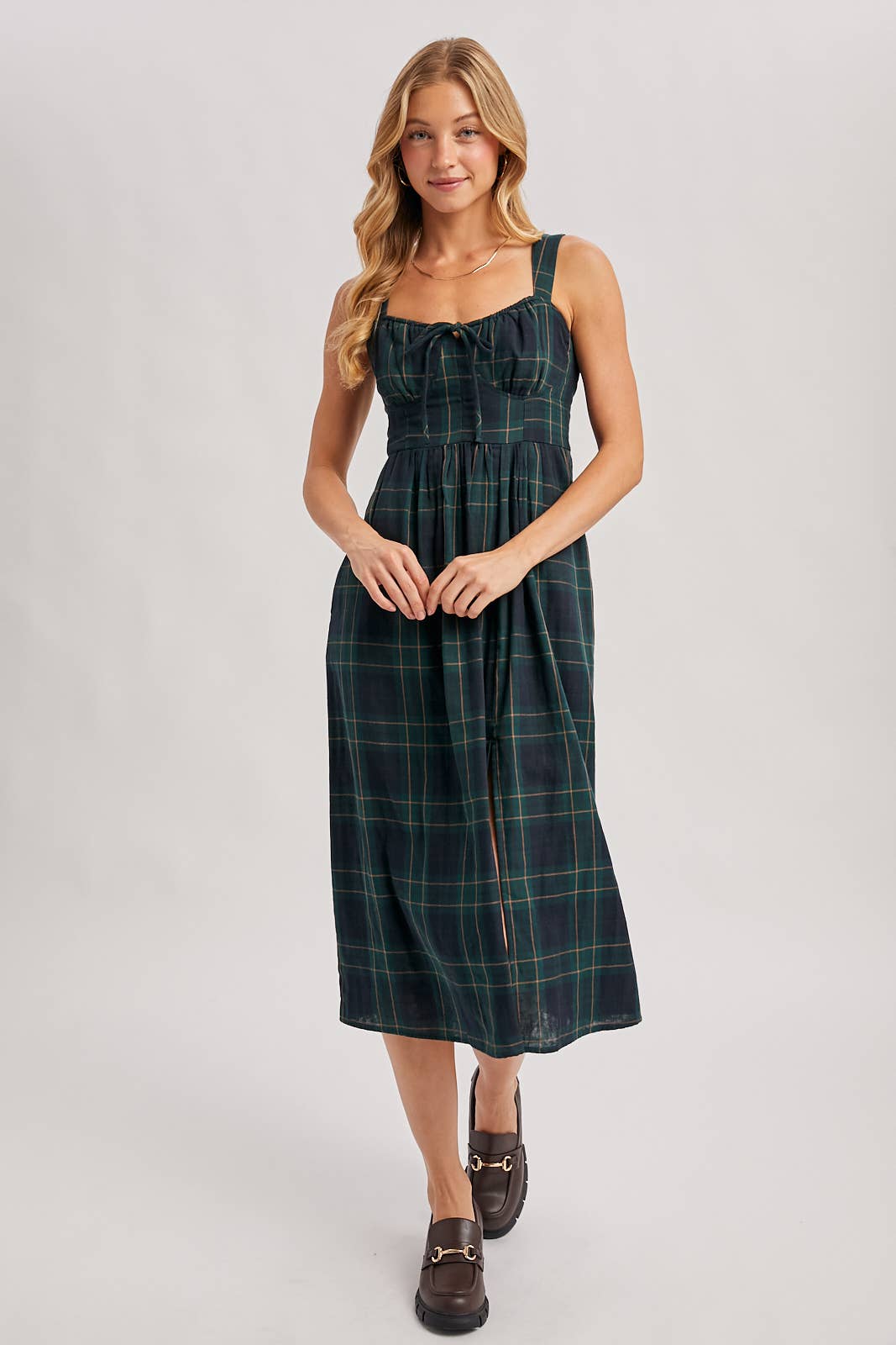 Imogen Plaid Corset Dress