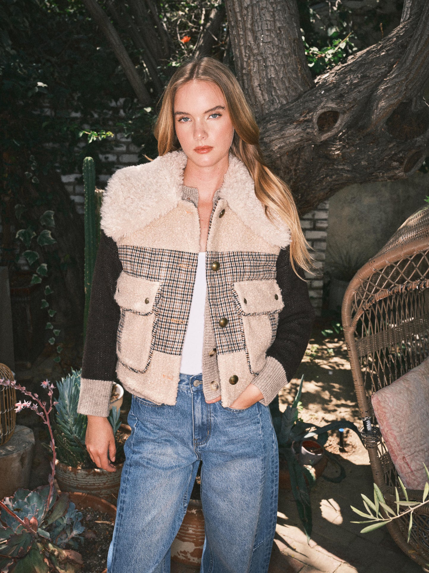 Blair Mixed Media Vest