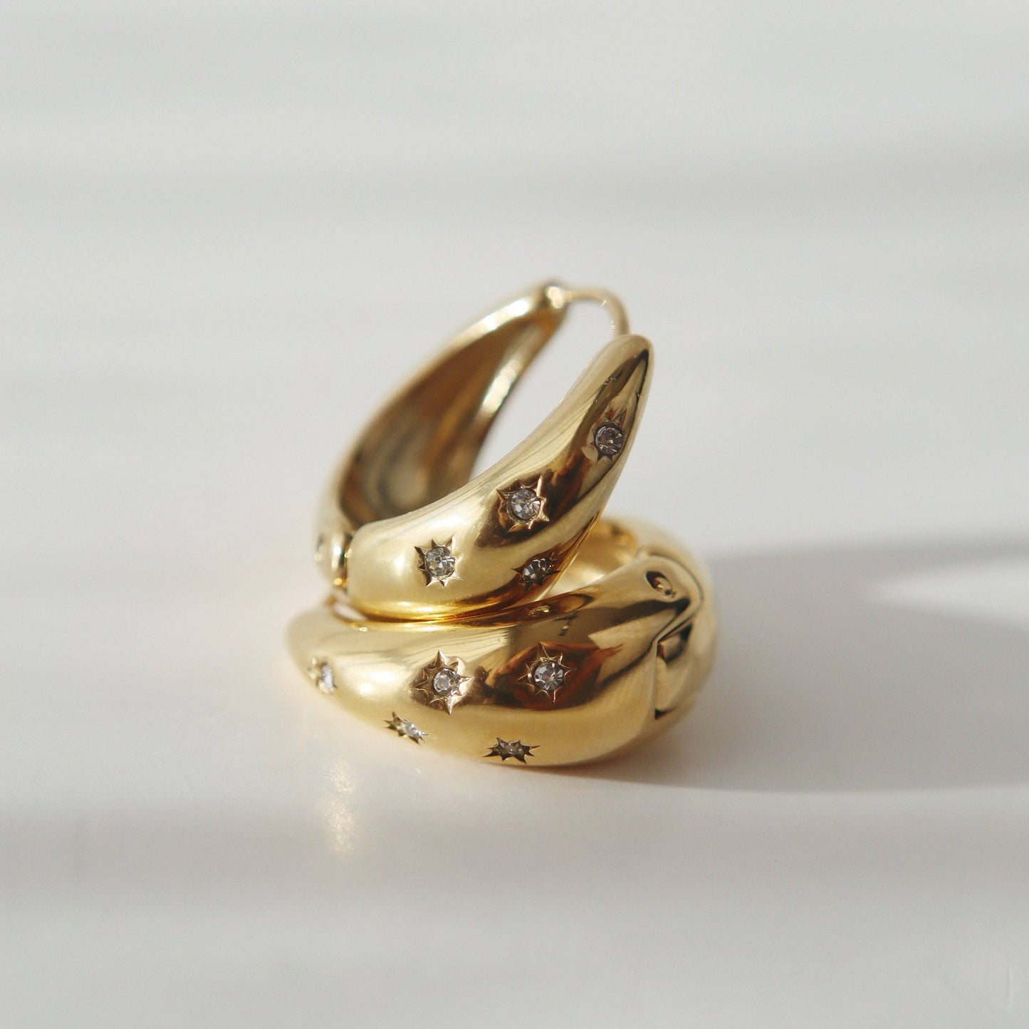 Starstruck Gold Hoop Earrings