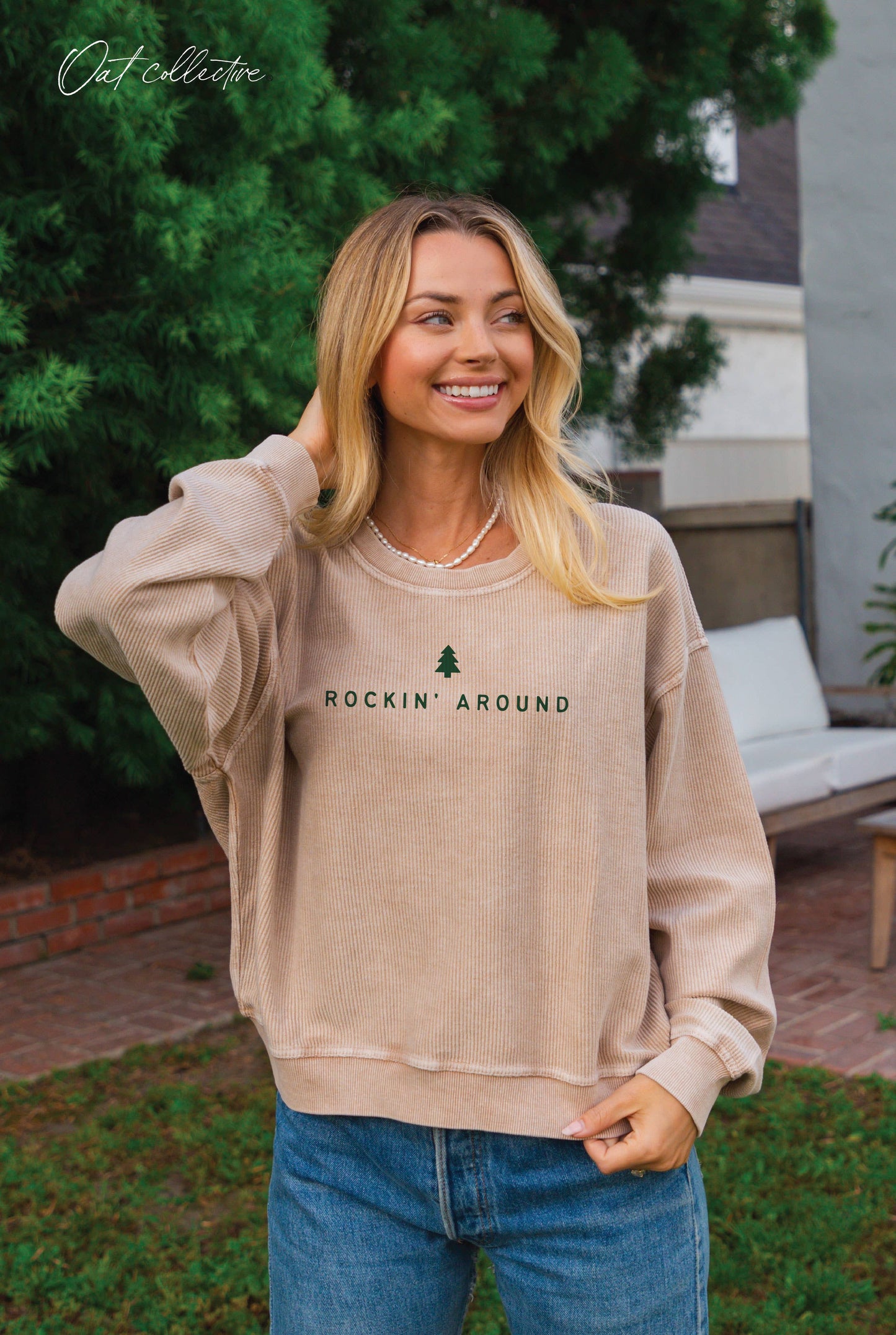 Rockin' Around Thermal Sweatshirt - Three Colors