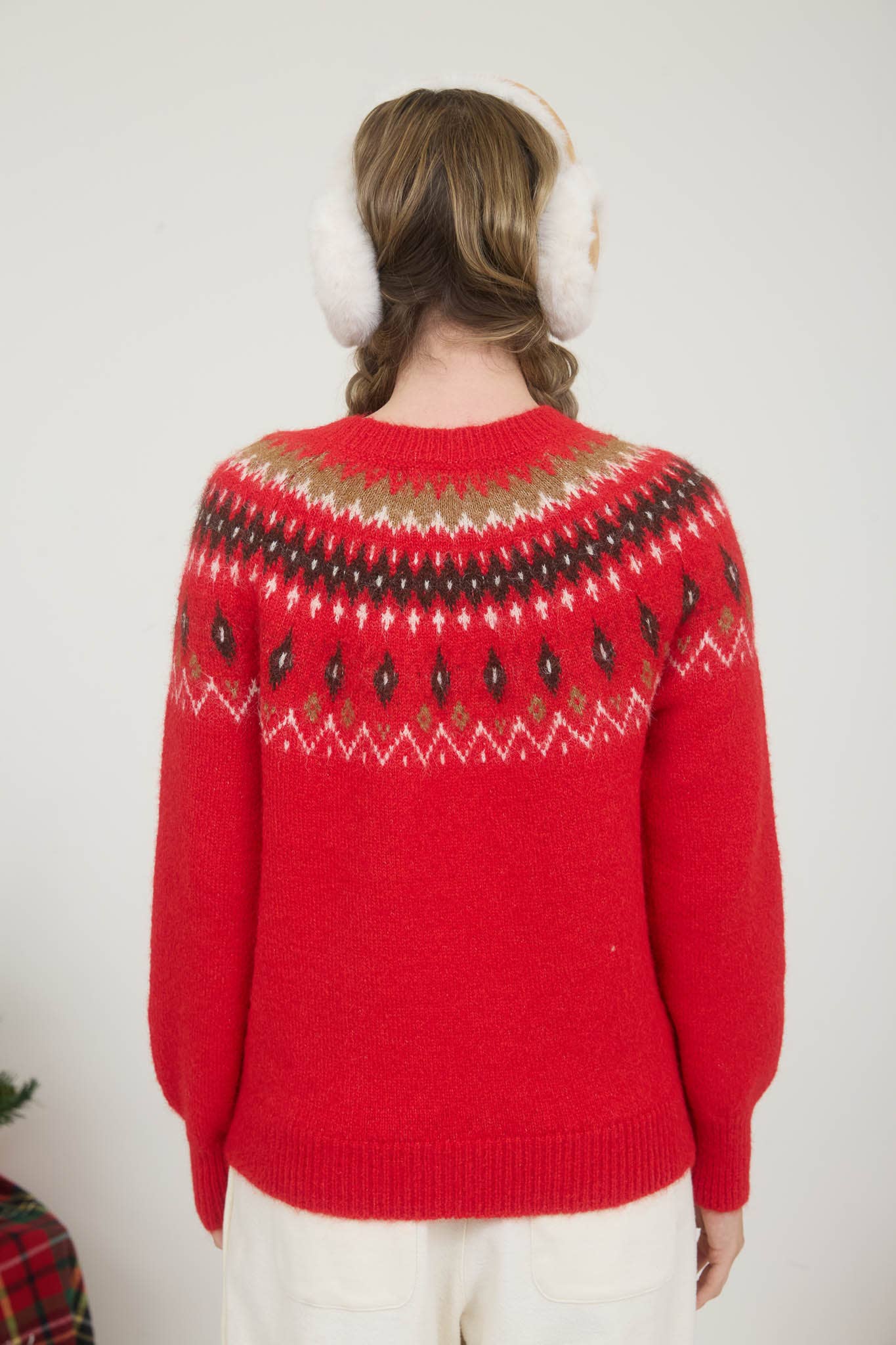 Fair Isle Crew Neck Sweater