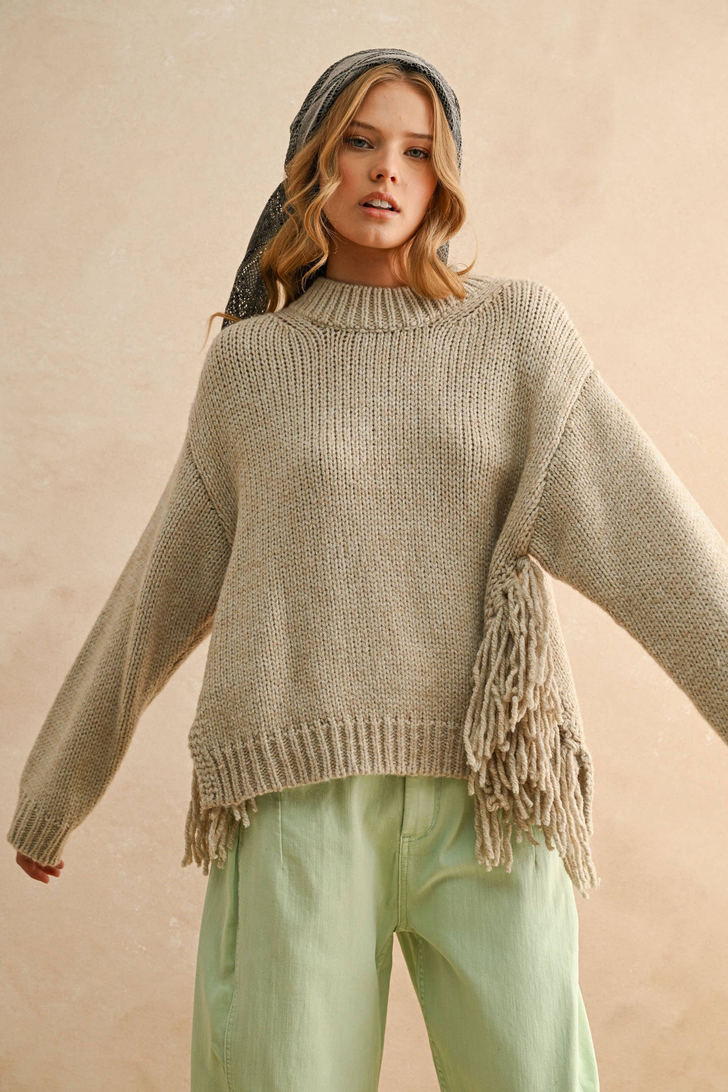 Aurora Fringe Sweater