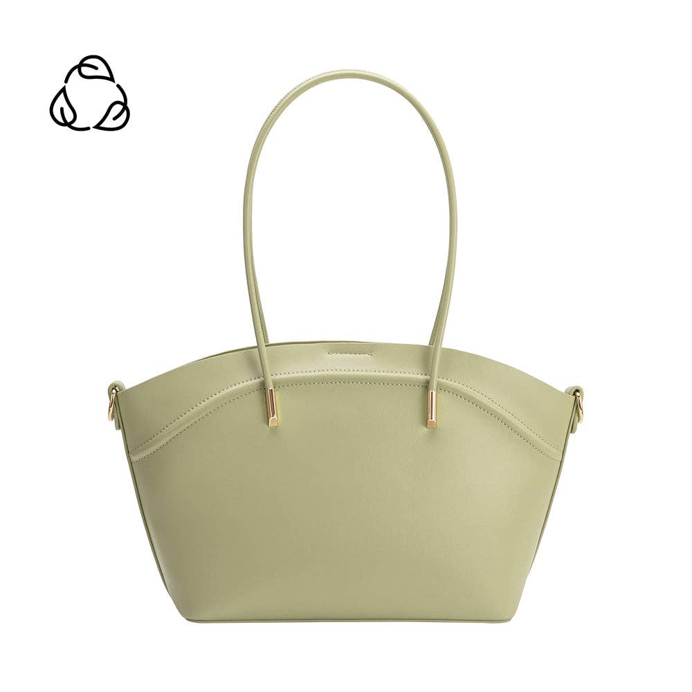 Hazel Leather Tote - Pistachio