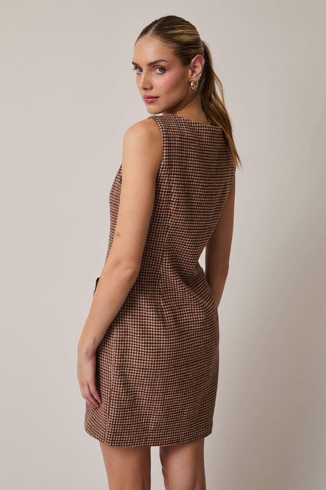 Reagan Houndstooth Dress