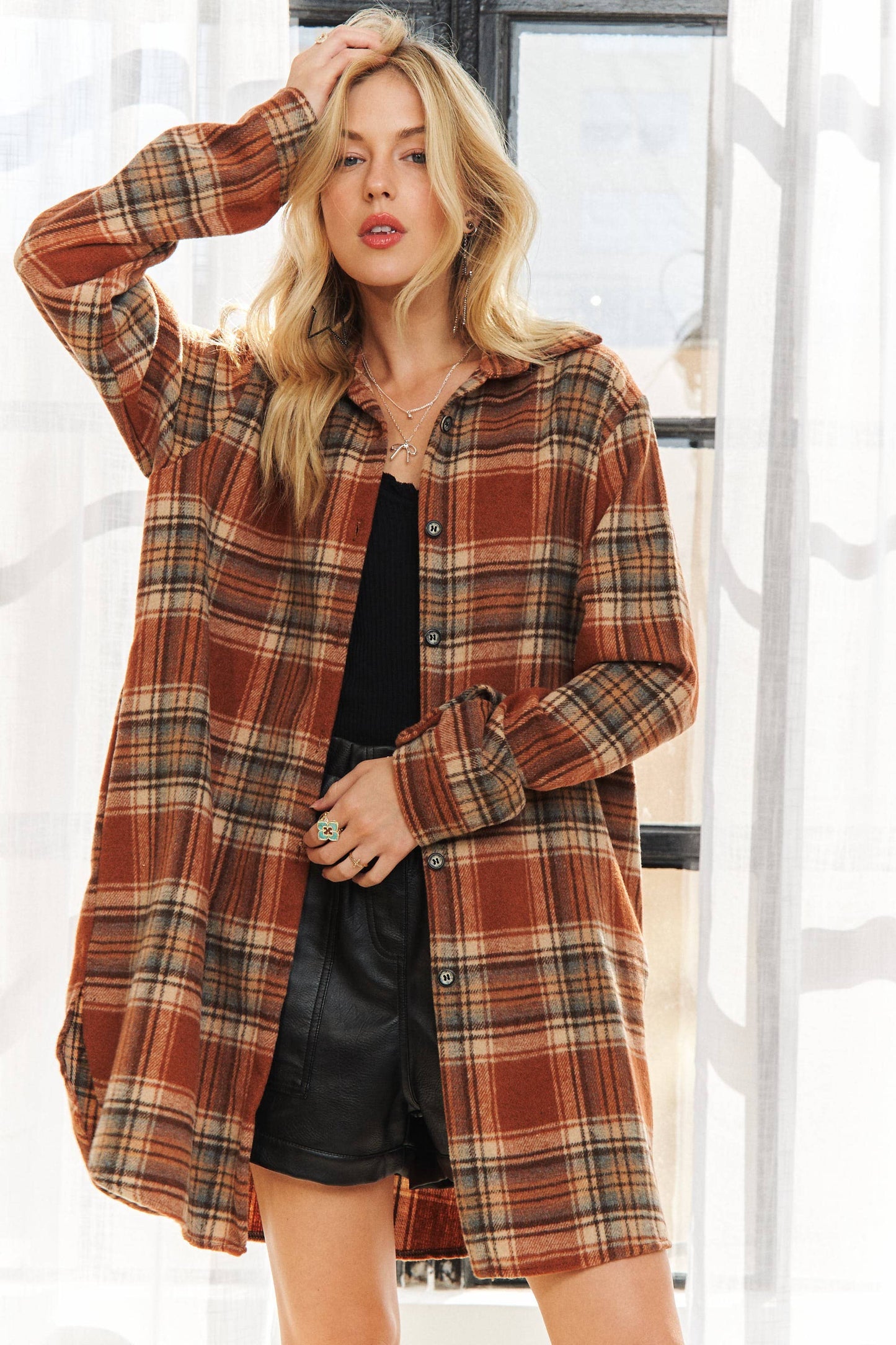 Kira Flannel Shacket
