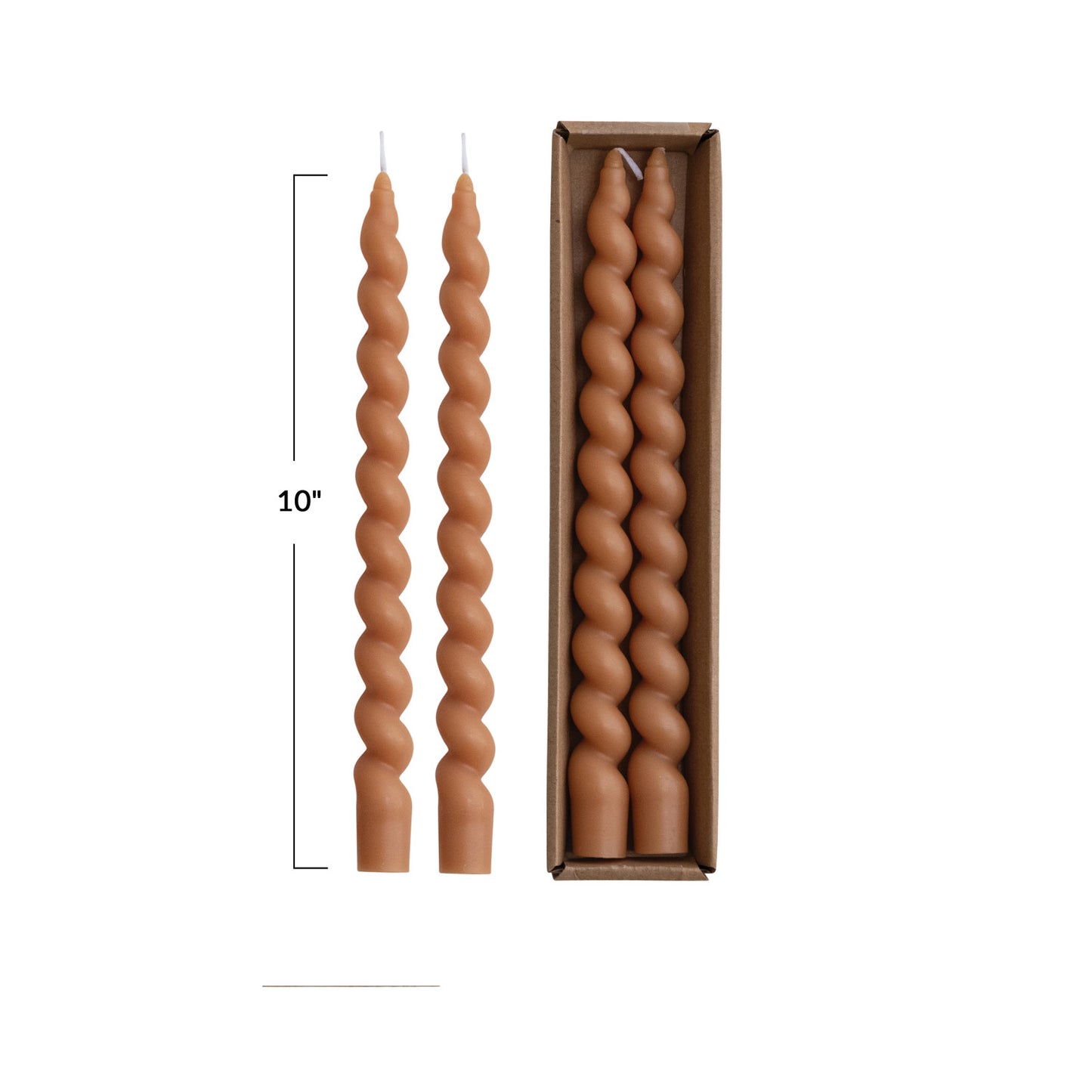 10" Twist Candles in Box