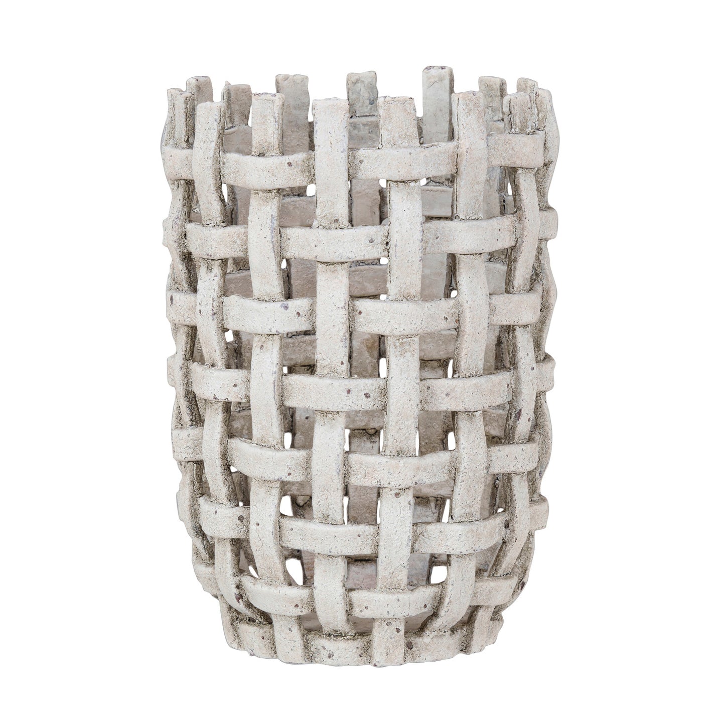 Distressed Woven Vase